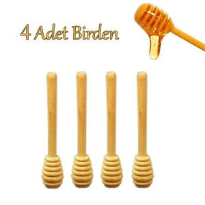 Ahşap Bal Kaşığı 4 Adet