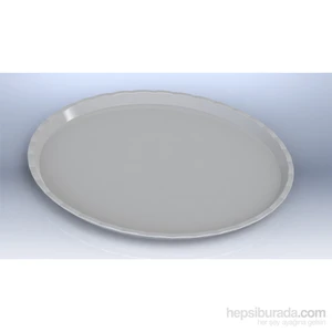 Mutfak Kırılmaz Teşhir Tepsisi 35 Cm Beyaz