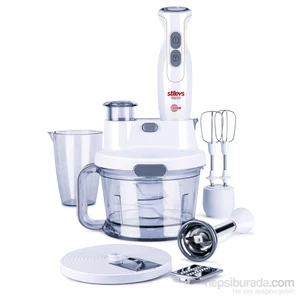 Mago Pro El Blender Seti - Beyaz&Gri