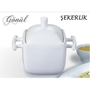Porselen Kulplu Şekerlik