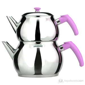 Küre Mini  Paslanmaz  Çaydanlık (Süzgeçli) 2 Litre Akd-002