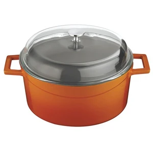 Yuvarlak Tencere -Çap(Ø)20 Cm. Turuncu