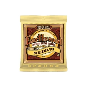 Ernie Ball P02002 Earthwood Medium 80/20 Bronze 0.13 - 0.56 Akustik Gitar Teli