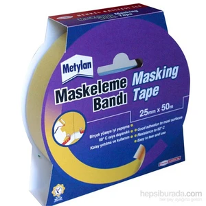 Maskeleme Bandı Beyaz 25mm x 50m
