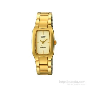 Kadın Kol Saati Altın Renk Çelik Kordon ve Sarı Kadran ile Şık Tasarım