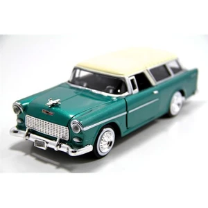 1955 Chevy Bel Air Nomad -Yeşil 1:24 Model Araba