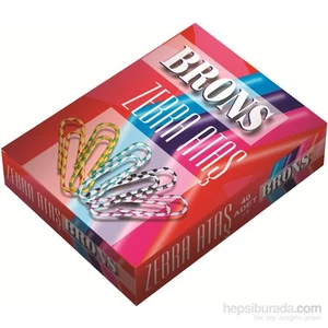 Zebra Ataş 10'lü Paket Renkli ve Desenli 10 Adet Kullanışlı Kırtasiye Ürünü