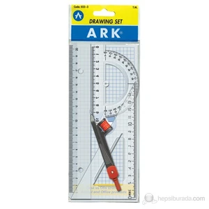 Çizim Seti 20 cm Cetvelli  4 parça