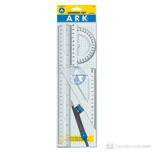 Çizim Seti 30 cm Cetvelli  4 parça