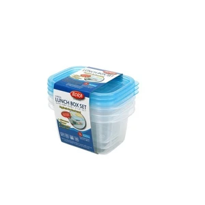 Bora Plastik Saklama Kabı Dikdörtgen Mini Derin 230 ml 3'lü  BO542