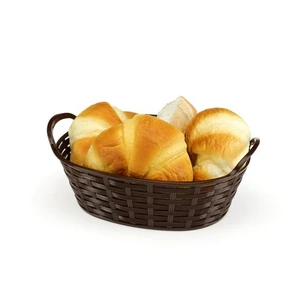 Bora Plastik Hasır Desenli Ekmek Sepeti Oval  24 CM BO663