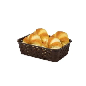 Bora Plastik Hasır Desenli Ekmek Sepeti Köşeli BO667
