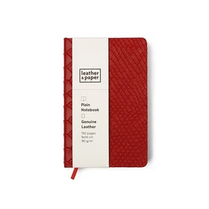 9X14 Kırmızı Yılan Baskı Deri Defter