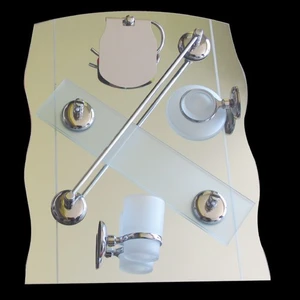 Banyo Ayna Seti 43x53 cm 6 Parça Model 242