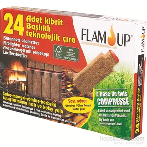 Flam Up Kibrit Başlıklı Teknolojik Çıra 24'Lü