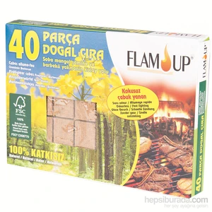 Flam Up Çiçek Özlü Doğal Çıra 40'Lı