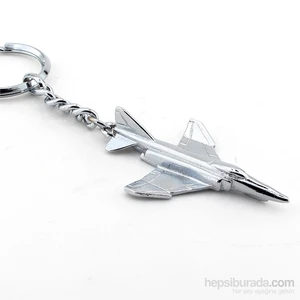 F 16 Savaş Uçağı Pilot Metal Anahtarlık Kc563