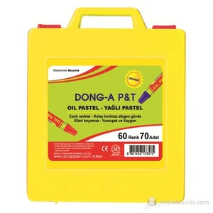 Dong-A 70 Adet 60 Renk Pastel Boya Plastik Çantalı