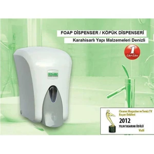 Vialli F6 Hazneli Köpük Sabun Dispenseri 1 Lt