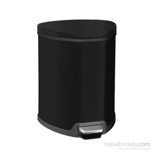 Pedallı Softclose Çöp Kovası Siyah 5 Lt D-15319