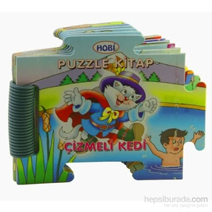 Puzzle Kitap Çizmeli Kedi
