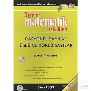 Gür Yayınları Öğreten Matematik Fasikülleri Rasyonel Üslü Ve Köklü Sayılar  Konu Anlatımlı