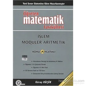 Gür Yayınları Öğreten Matematik Fasikülleri İşlem Modüler Aritmetik Konu Anlatımlı