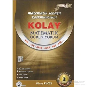 Gür Yayınları Kolay Matematik Öğreniyorum Çalışma Günlüğü 3