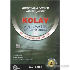 Gür Yayınları Kolay Matematik Öğreniyorum Çalışma Günlüğü 4