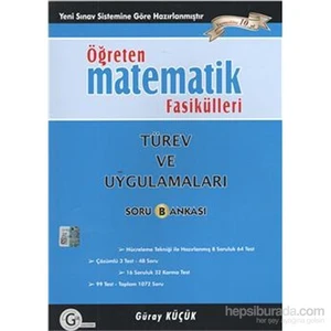 Gür Yayınları Öğreten Matematik Fasikülleri Türev Ve Uygulamaları Soru Bankası