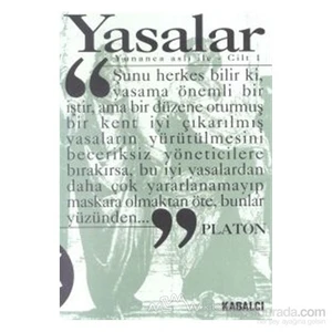 Yasalar Cilt:1 (Yunanca Aslı İle)-Platon (Eflatun)