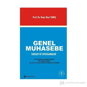 Genel Muhasebe İlkeler  Ve Uygulama-Veyis Naci Tanış