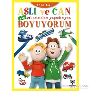 Aslı Ve Can İle Çıkartmaları Yapıştırıyor, Boyuyorum
