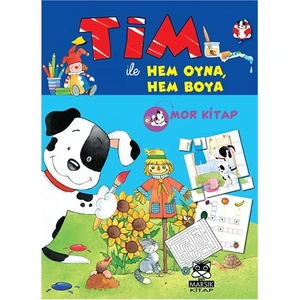 Tim İle Hem Oyna Hem Boya: Mor Kitap