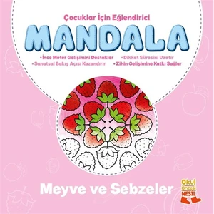 Çocuklar İçin Eğlendirici Mandala: Meyve Ve Sebzeler