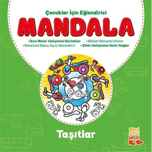 Çocuklar İçin Eğlendirici Mandala: Taşıtlar