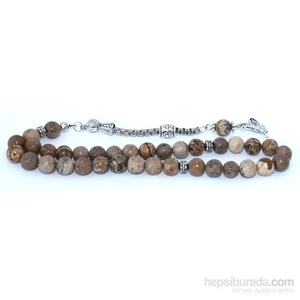 Kahve Jasper Taşı 8 Mm Küre Kesim Tesbih