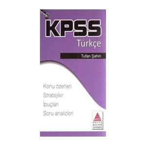 Delta Kültür Yayınevi Delta Kpss Türkçe Cep Kartı - Tufan Şahin