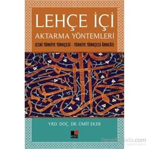 Lehçe İçi Aktarma Yöntemleri-Ümit Eker