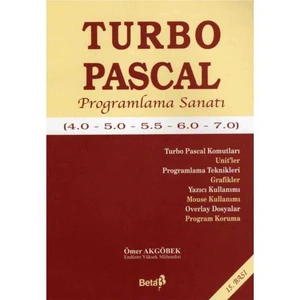 Beta Yayınevi Turbo Pascal İle Programlama Sanatı (4.0-5.0-5.5-6.0-7.0)