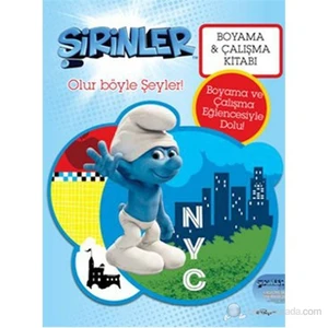 Şirinler - Olur Böyle Şeyler! (Boyama ve Çalışma Kitabı) (Smurf Happens!) - Pierre Culliford