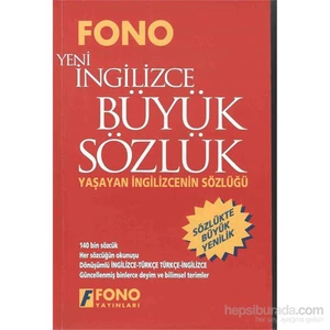 Fono Yayınları Yeni İngilizce Büyük Sözlük