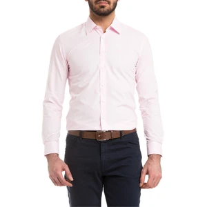 Pierre Cardin Erkek PEMBE GOMLEK UZUNKOL BASIC 50145387-VR041