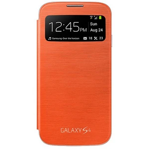 İ9500 Galaxy S4 S View Cover Kılıf - Turuncu Ef-Cı950boegww