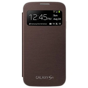 İ9500 Galaxy S4 S View Cover Kılıf - Kahve Ef-Cı950baegww