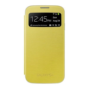 İ9500 Galaxy S4 S View Cover Kılıf - Sarı Ef-Cı950byegww