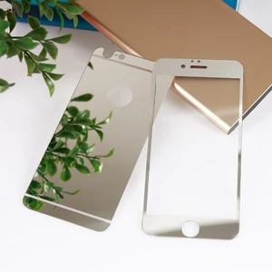 Apple iPhone 6 Plus -  6S Plus Aynalı Ön Arka Cam Ekran Koruyucu Silver