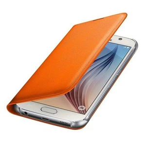 S6 Kartlıklı Kılıf Deri Turuncu EF-WG920POEGWW
