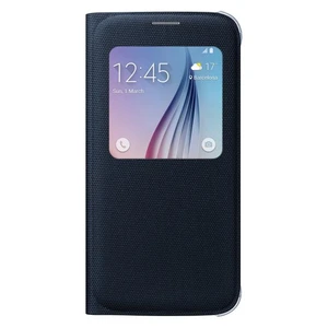 S6 S-View Kılıf Tekstil Siyah EF-CG920BBEGWW