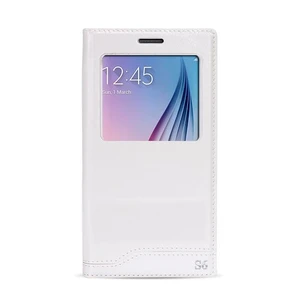 Fitcase Dolce S6 G920 Gizli Mıknatıslı Pencereli Kılıf Beyaz